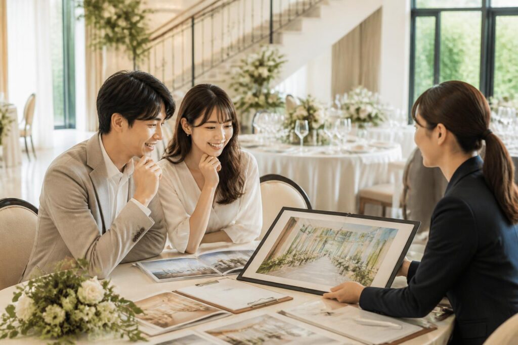 結婚式場の見学は何件すればいい？
