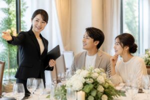 会場見学で着替えスペースは利用できる？